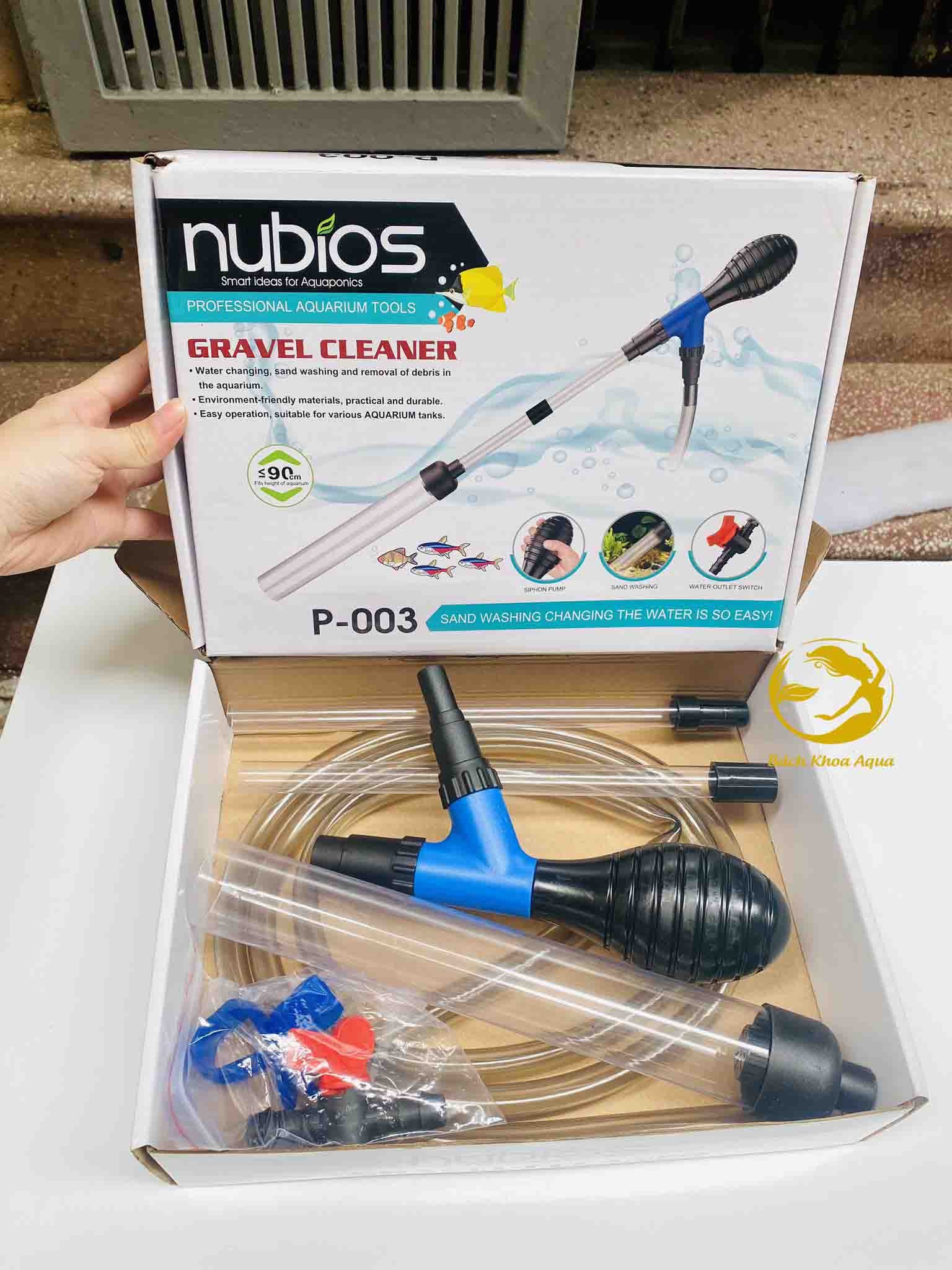 Bộ dụng cụ Nubios P-003 hút đáy thay nước tiện lợi